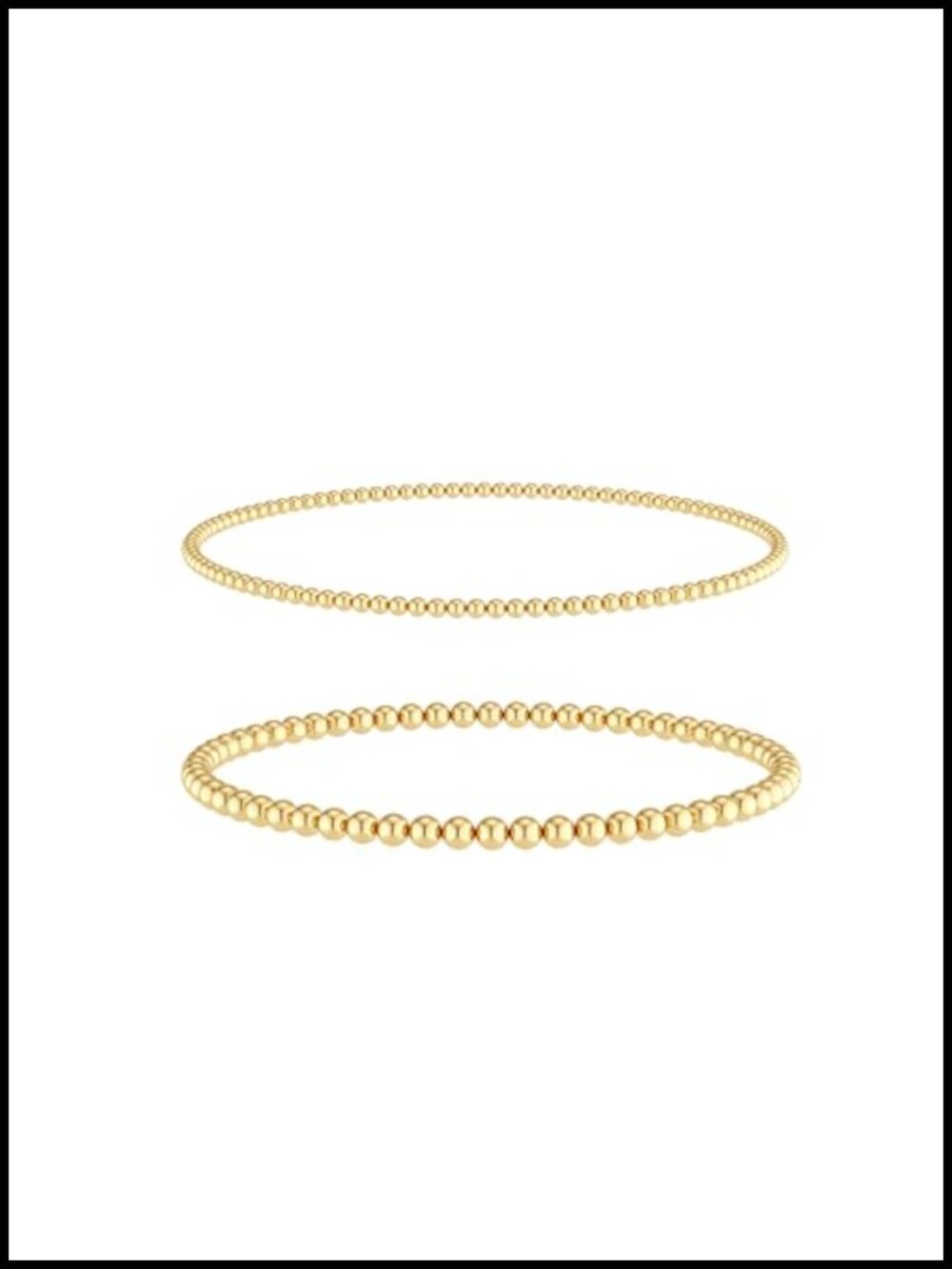 14K Gold Plated Beaded Hand Chain Bracelet Women Link Bracelet